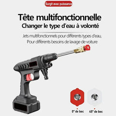 🚗💦 どこでもパワフル洗浄! 60BARの高圧&充電式バッテリー搭載。