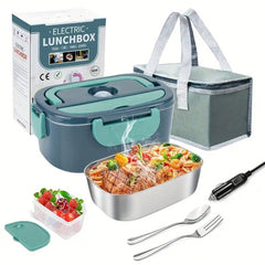 Electric Lunch Box Food Heater 3 in 1 Ultra Quick Heated Lu